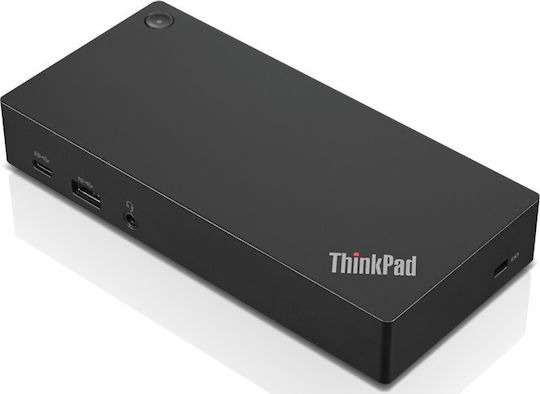 Lenovo ThinkPad Gen 2 USB-C Docking Station με HDMI/DisplayPort 4K PD Ethernet και συνδεση 3 Οθονών Μαύρο
