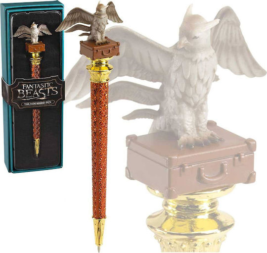 The Noble Collection Fantastic Beasts Химикалка Химикалка Кафяв с Син Мастило Thunderbird