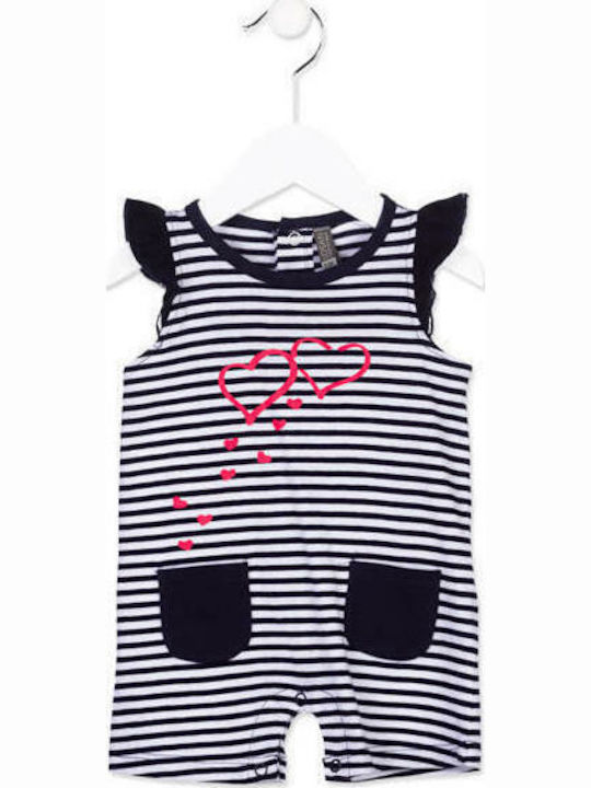 Losan Baby Bodysuit Sleeveless Navy Blue