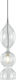 Luma Clear Μοντέρνο Κρεμαστό Φωτιστικό Μονόφωτο με Ντουί E27 Διάφανο