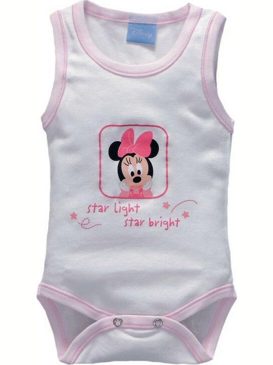 Disney Minnie Baby Bodysuit Underwear Sleeveless White