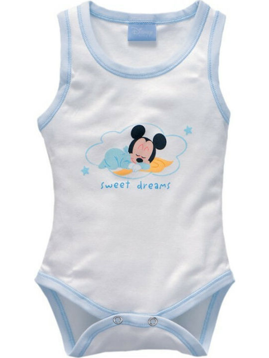 Disney Mickey Baby Unterwäsche Strampler Ärmellos Weiß