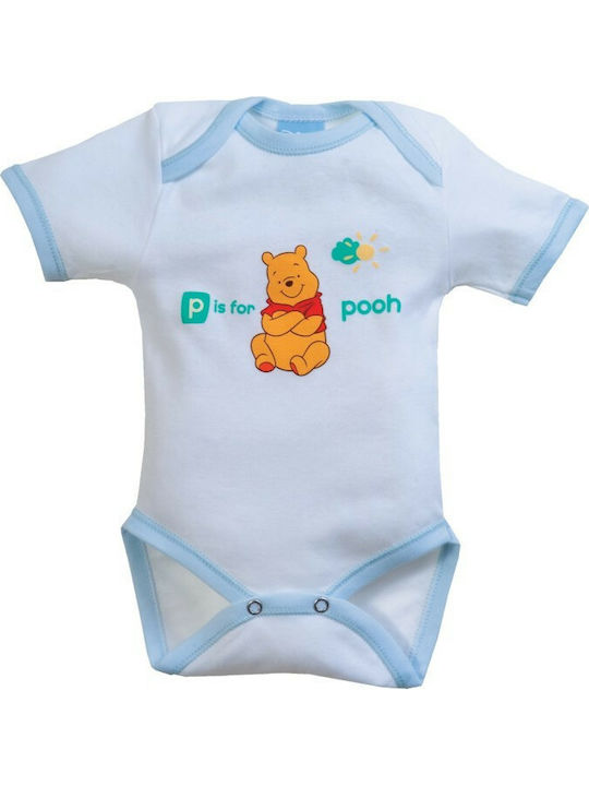 Disney Winnie The Pooh Body pentru Bebeluși Lenjerie Mâneci scurte Alb