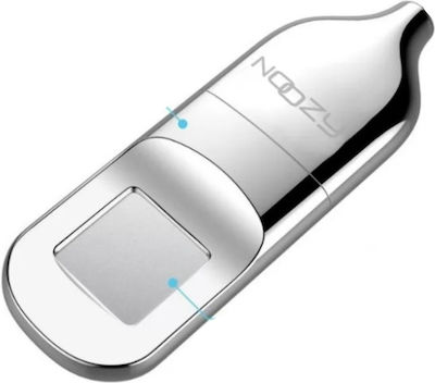 Noozy Linus 32GB USB 2.0 Stick Ασημί