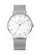 Obaku Mark Watch Battery with Silver Metal Bracelet