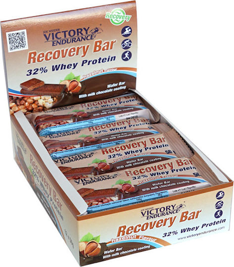 Weider Victory Endurance Recovery Μπάρες με 32% Πρωτεΐνη & Γεύση Hazelnut 12x50gr