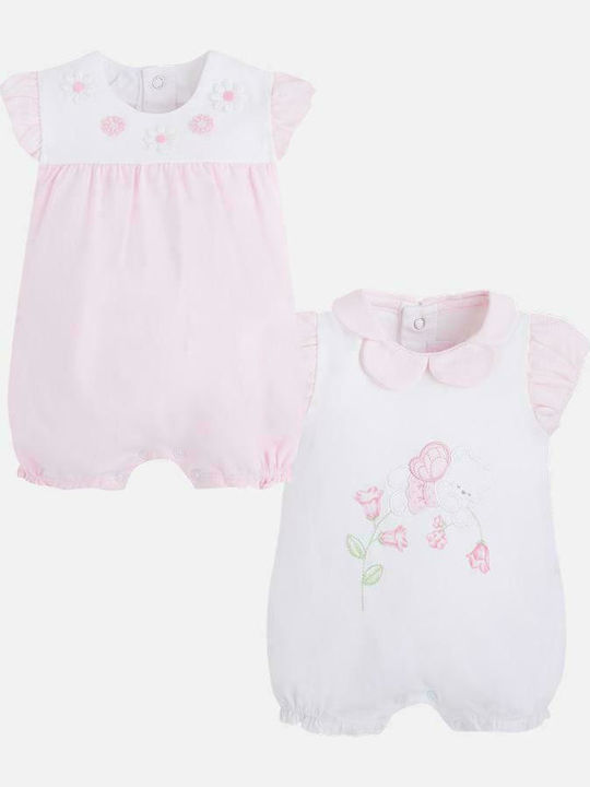 Mayoral Baby Bodysuit Short-Sleeved Pink