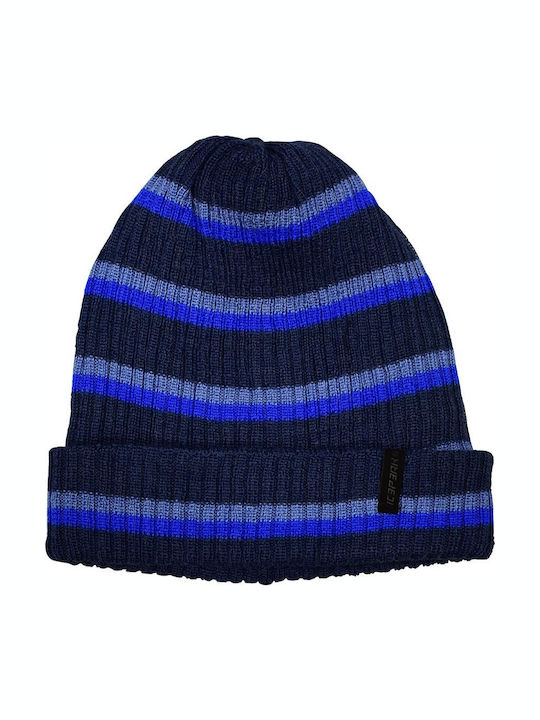 Kinder Mütze Gestrickt Marineblau