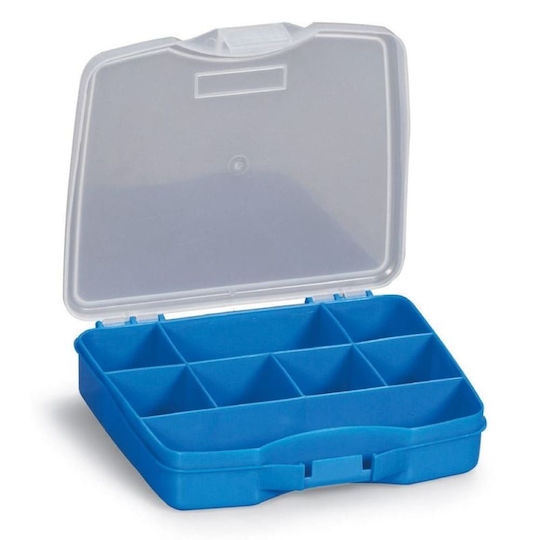 Terry Poly 1/8 Tool Compartment Organiser 8 Slot Blue 16.5x14x3.5cm