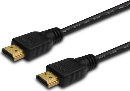 Savio HDMI 1.4 High Speed 1080p 120Hz Cable HDMI male - HDMI male 1m Μαύρο