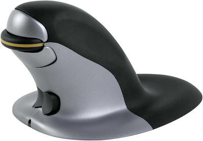 Fellowes Penguin RF Large Wireless Ergonomic Vertical Mouse Gray