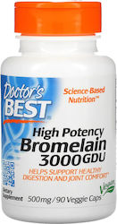 Doctor's Best High Potency Bromelain 500mg 90 φυτικές κάψουλες