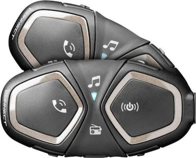 Interphone Connect Dual Intercom for Riding Helmet with Bluetooth