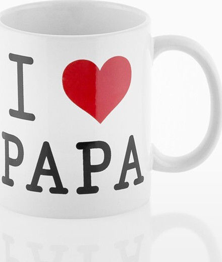 I Love Papa Cană Ceramică Roșie 300ml V0300504