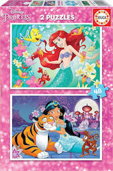 Kinderpuzzle Ariel & Jasmin 48pcs Educa