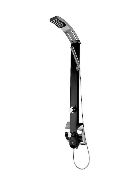 Dolce Vita Idea Shower Column with Mixer 131.4cm Black