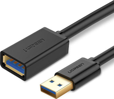 Ugreen USB 3.0 Kabel USB-A-Stecker - USB-A-Buchse Schwarz 2m 10373