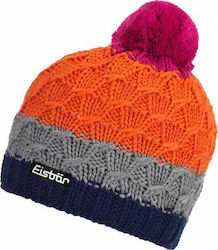 Eisbär Dilly Pompon Knitted Kids Beanie Orange