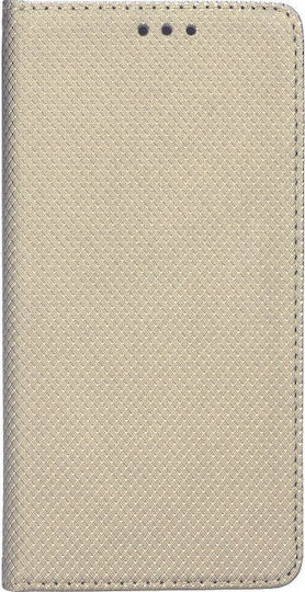 Book Δερματίνης Χρυσό (Huawei P Smart Z)