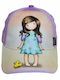 Santoro Kids' Hat Jockey Fabric Gorjuss Little Duck Lilac
