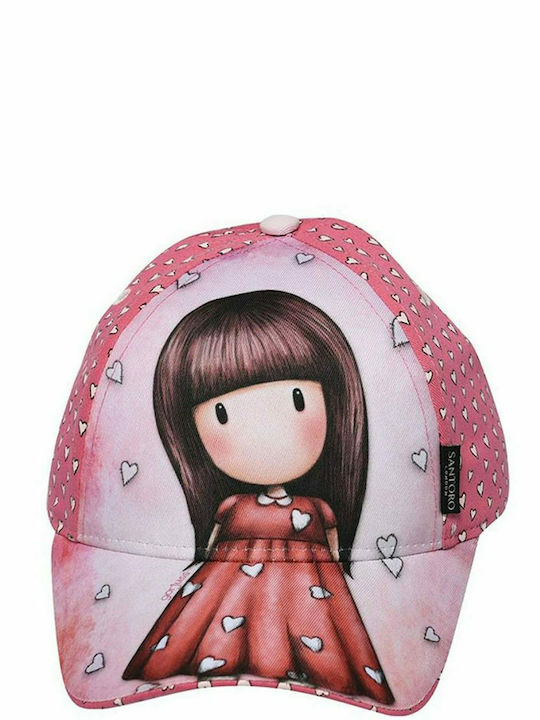 Santoro Kids' Hat Jockey Fabric Gorjuss Little Love Pink