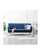 Three-Seater Couch Blue 172x70x82cm