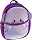 Graffiti Animal Friends Elephant School Bag Backpack Kindergarten Lilac with Water bottle holder