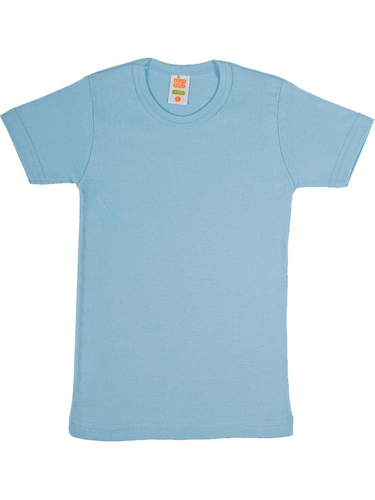 Nina Club Kids Short-Sleeved Undershirt Light Blue