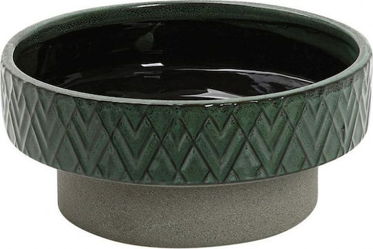 Espiel Bol Decorativ Din Ceramică Verde 11x11x11cm