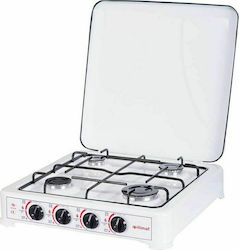Itimat Itimat I-15 FFD Countertop Burner Flüssiggas with 4 Burners Weiß