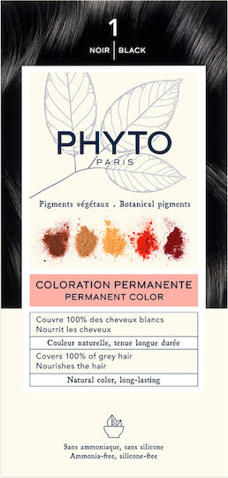 Phyto Phytocolor Hair Dye No Ammonia 1.0 Black 50ml