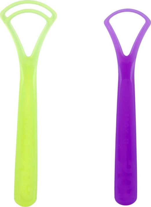 Curaprox Tongue Cleaner CTC 203 2τμχ Neon Yellow & Purple Skroutz.gr