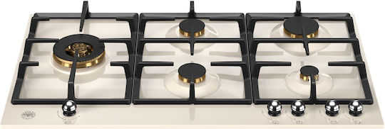 Bertazzoni Εστία Υγραερίου Αυτόνομη 89x52.2εκ. Μπεζ