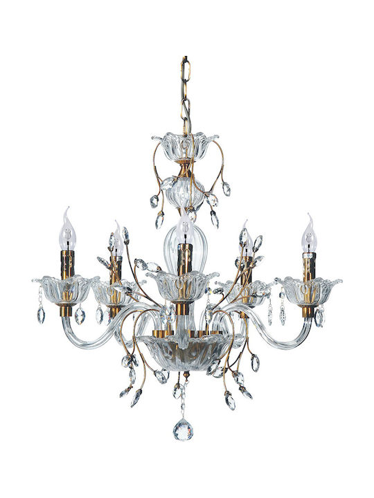 ARlight Candelabru 8xE14 cu Lumânări Auriu 0104306