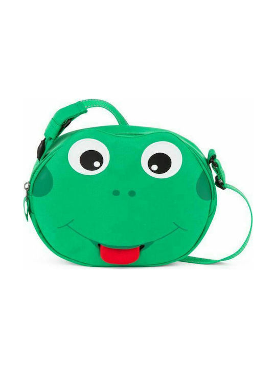 Affenzahn Finn Frog Παιδική Τσάντα Ώμου Πράσινη