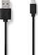 Nedis Regular USB 2.0 to micro USB Cable Μαύρο 2m CCGT60500BK20 1τμχ