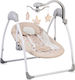 Cangaroo Electric Baby Relax Swing 2 in 1 Jessie with Music Beige for Child up to 9kg