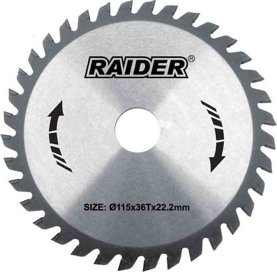 Raider Δίσκος Κοπής Ξύλου με 24 Δόντια 190mm