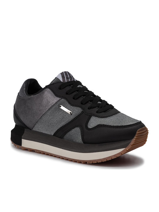 Pepe Jeans Zion Mesh Sneakers Black