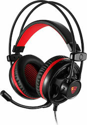 Motospeed H11 Peste ureche Gaming Headset cu conexiune 3,5mm / Bluetooth Roșu