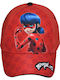 Stamion Kids' Hat Jockey Fabric Ladybug Posing Red