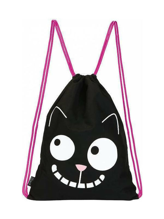 Moses Ed The Cat Smile Kinder Rucksack Beuteltasche Schwarz