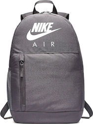Nike Elemental Σχολική Τσάντα Πλάτης Γυμνασίου - Λυκείου σε Γκρι χρώμα