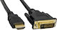 Akyga Kabel DVI-I-Stecker - HDMI-Stecker 3m Schwarz (AK-AV-13)