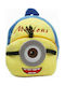 Minion One Eye Παιδική Τσάντα Πλάτης Κίτρινη