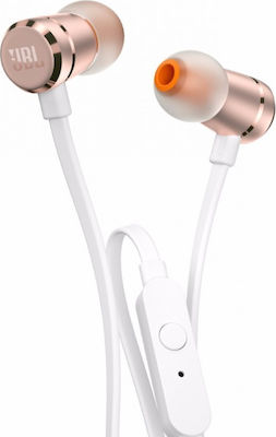 JBL T290 In-ear Handsfree με Βύσμα 3.5mm Ροζ Χρυσό