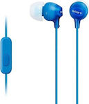 Sony MDR-EX15AP In-Ear Freihändig Kopfhörer mit Stecker 3.5mm Blau