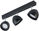 Nowodvorski Vespa Triple Spot with Socket GU10 in Black Color