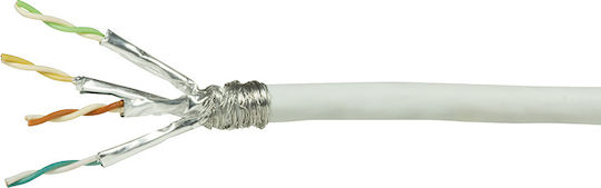LogiLink S/FTP Cat.6 (Gigabit) Network Cable Ethernet Without Terminated 100m White