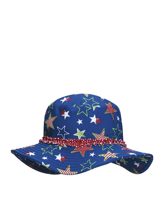 Playshoes Kids' Hat Bucket Fabric Sunscreen Stars Blue 460287